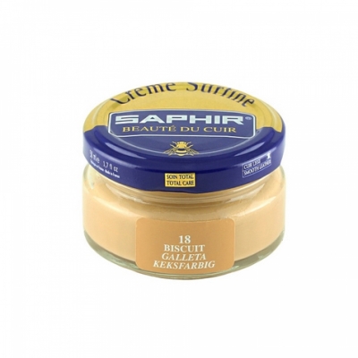 

Крем для обуви Saphir Creme Surfine бисквит 50 мл, Бежевый, Creme Surfine