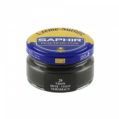 

Крем для обуви Saphir Creme Surfine норка 50 мл, Серый, Creme Surfine