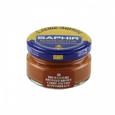 

Крем для обуви Saphir Creme Surfine бронзово-коричневый 50 мл, Creme Surfine