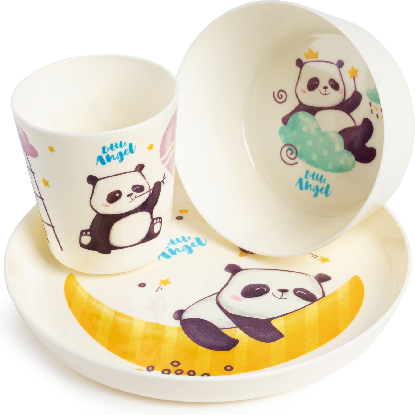 фото Набор детской посуды little angel panda
