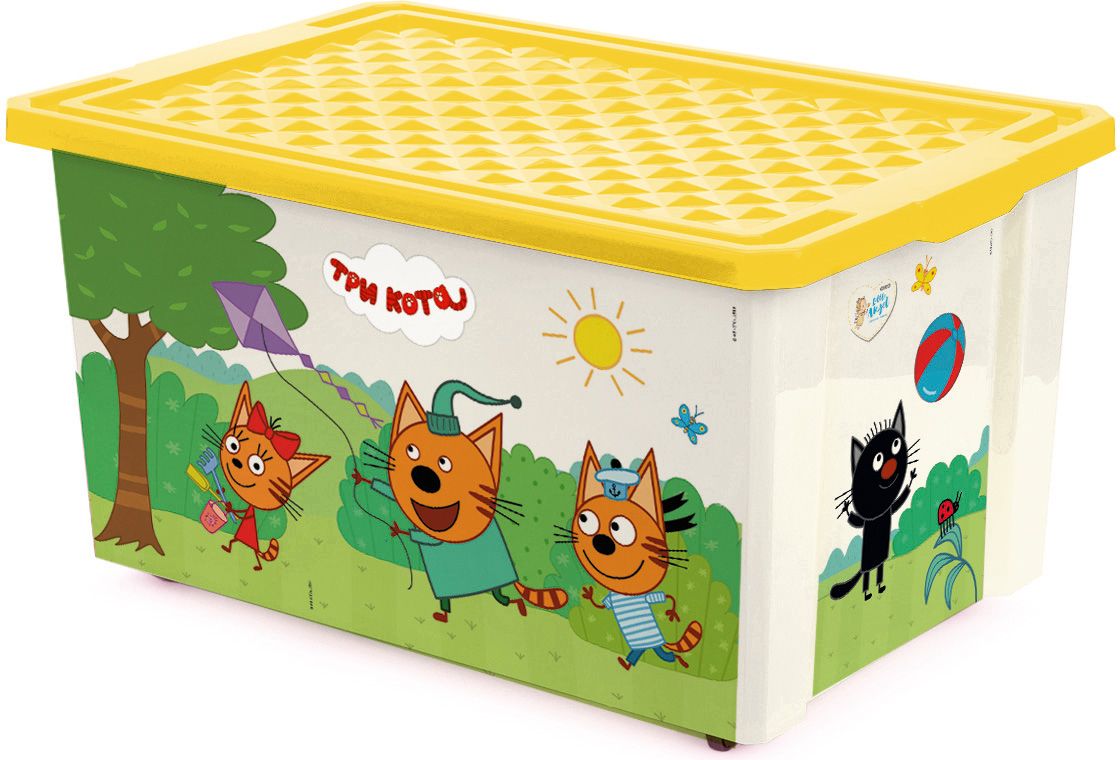

Детский ящик Little Angel Три Кота Игры веселье, 57 л