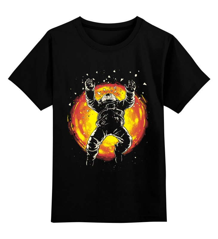 

Детская футболка Printio Космонавт цв.черный р.128, 0000002996739