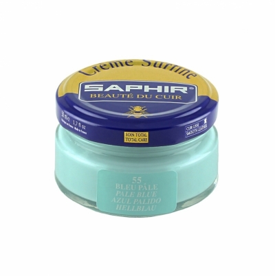 Крем для обуви Saphir Creme Surfine светло-голубой 50 мл