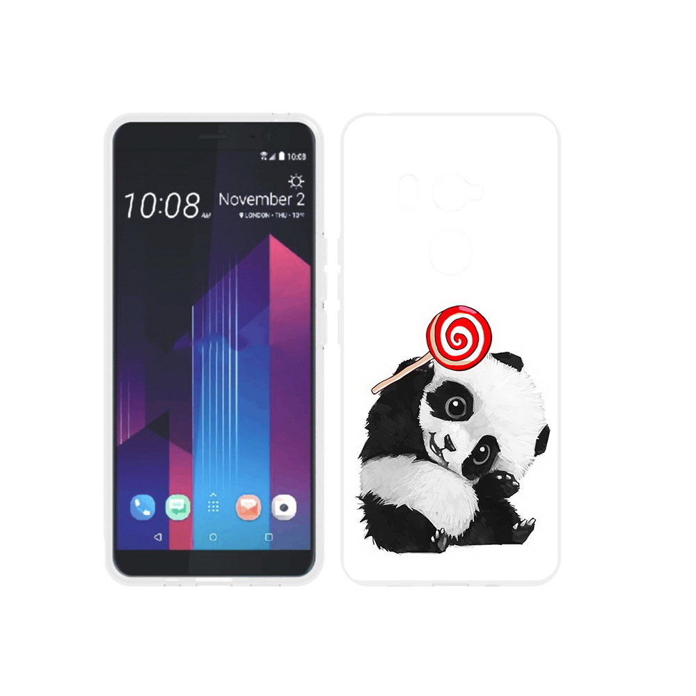

Чехол MyPads Tocco для HTC U11 EYEs панда с леденцом, Прозрачный, Tocco