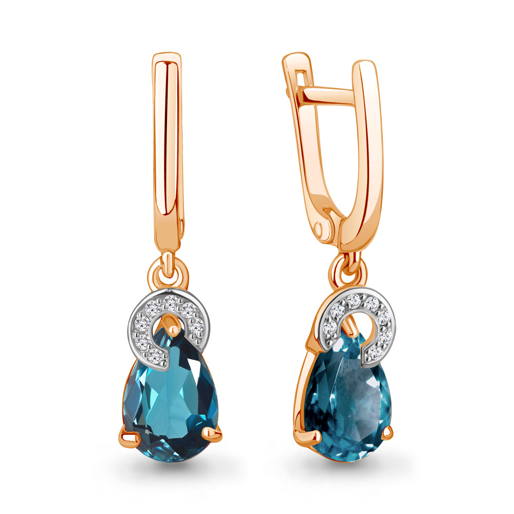 

Серьги из красного золота с бриллиантом Aquamarine Aquamarine 942904к_585_кз, 942904к_585_кз