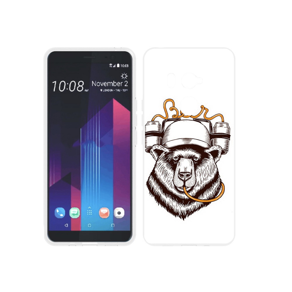 

Чехол MyPads Tocco для HTC U11 EYEs пивной медведь, Прозрачный, Tocco
