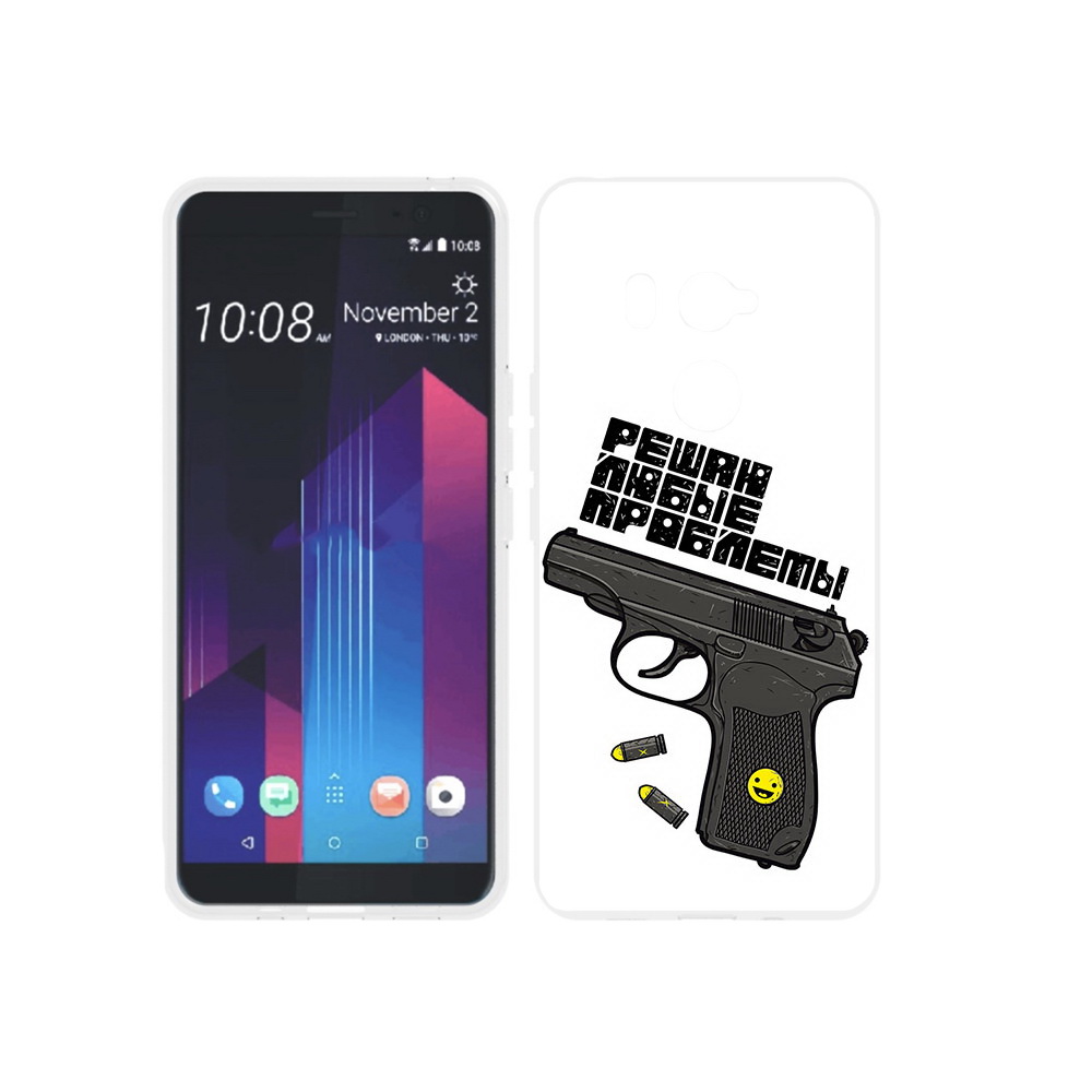 

Чехол MyPads Tocco для HTC U11 EYEs пистолет против проблем, Прозрачный, Tocco