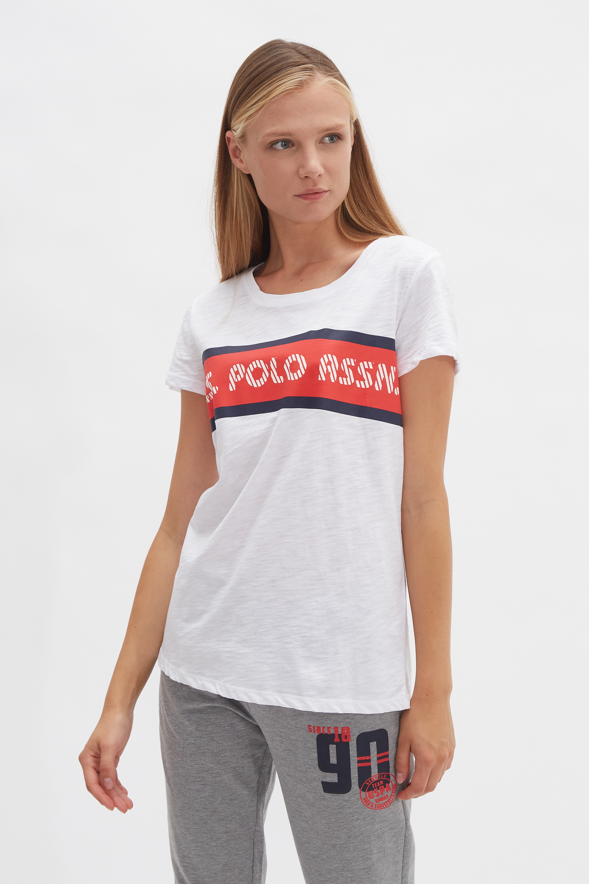 фото Футболка женская u.s. polo assn. g082gl0110gomen белая l