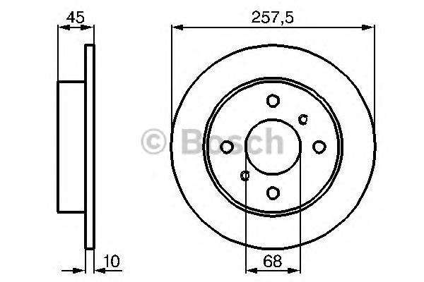 

0 986 478 564 диск тормозной задний Nissan Almera/Primera all 90>