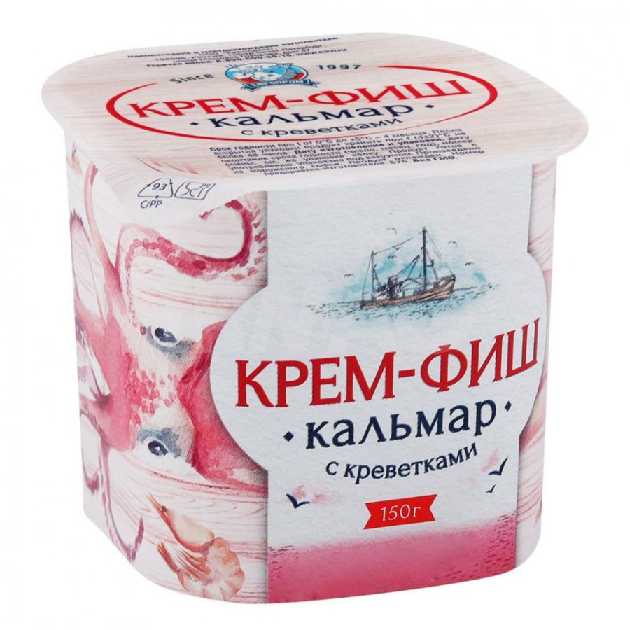 фото Паста европром cream-fish кокосовая кальмар с креветкой 130 г