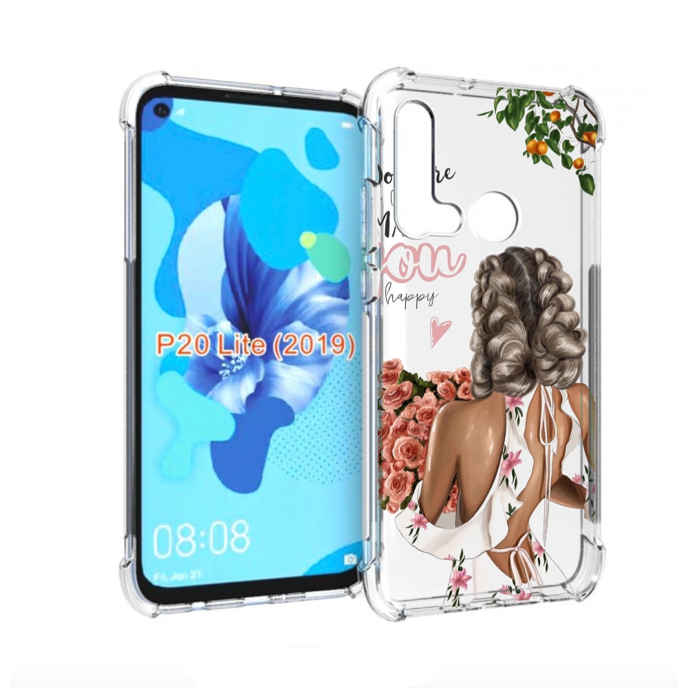 

Чехол бампер MyPads Мелочи-делают-тебя-счастливой для Huawei P20, Прозрачный, Tocco