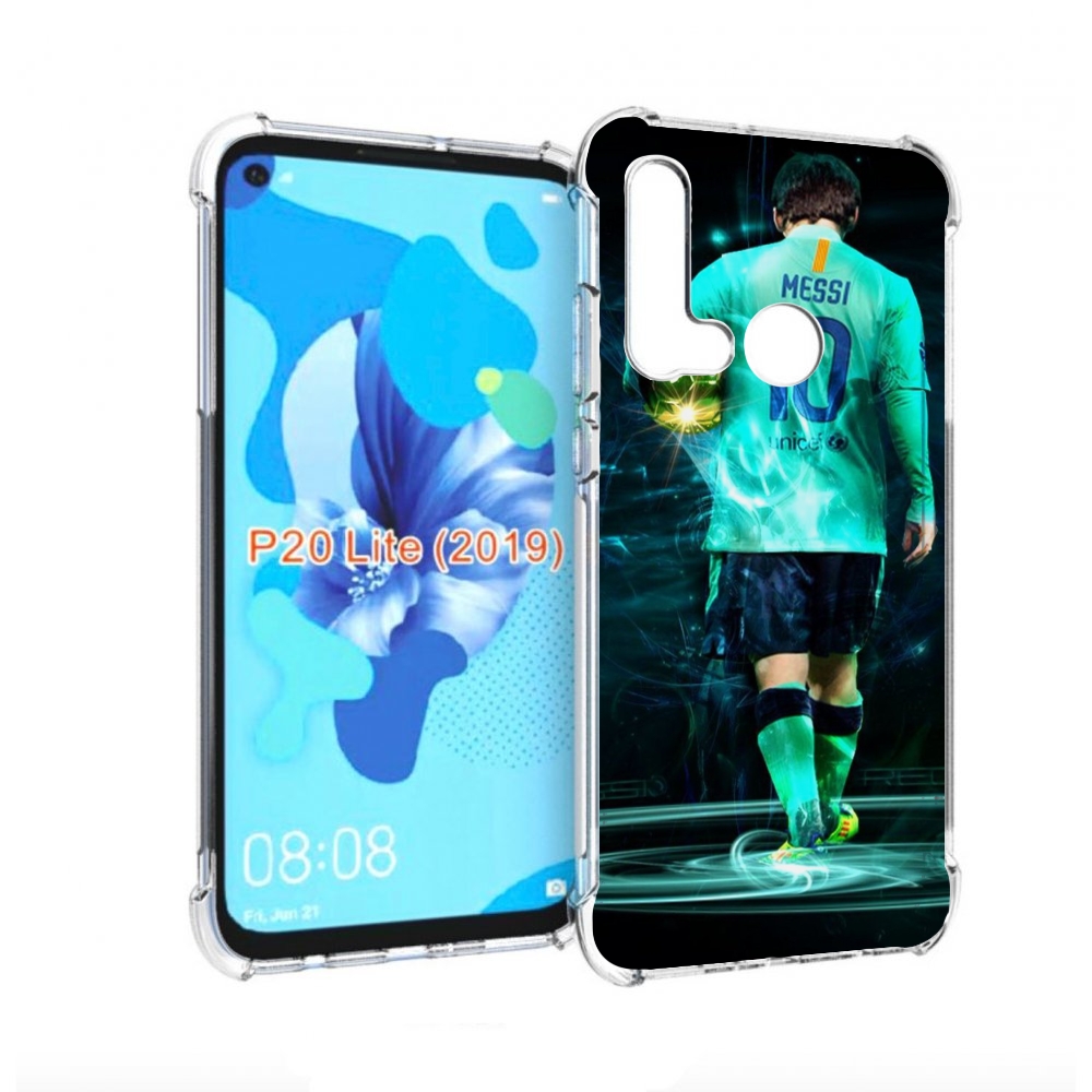 

Чехол бампер MyPads Месси мужской для Huawei P20 Lite (2019), Прозрачный, Tocco