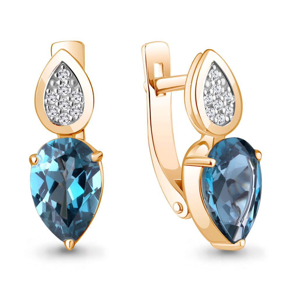 

Серьги из красного золота с бриллиантом Aquamarine Aquamarine 942905к_585_кз, 942905к_585_кз