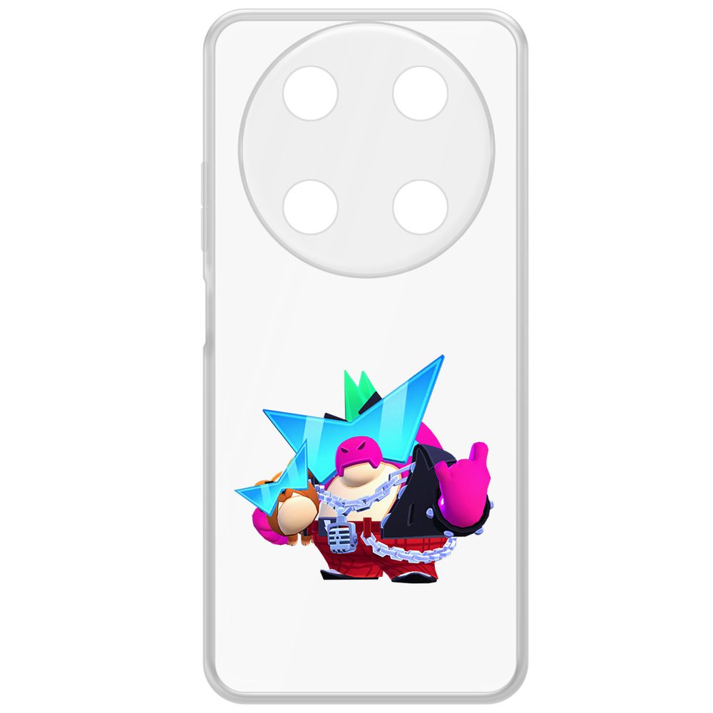 

Чехол-накладка Krutoff Clear Case Brawl Stars-Плохиш Базз для ITEL RS4, Прозрачный