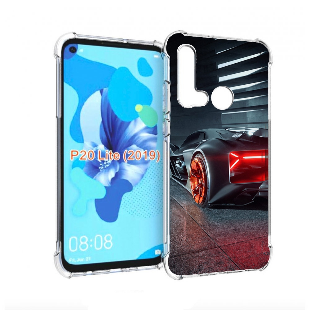 

Чехол бампер MyPads Ночной-город мужской для Huawei P20 Lite (20, Прозрачный, Tocco