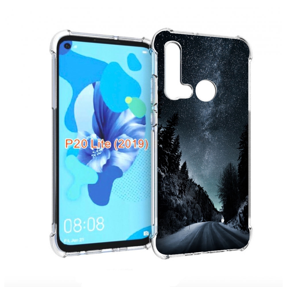 

Чехол бампер MyPads Ночной-лес для Huawei P20 Lite (2019), Прозрачный, Tocco
