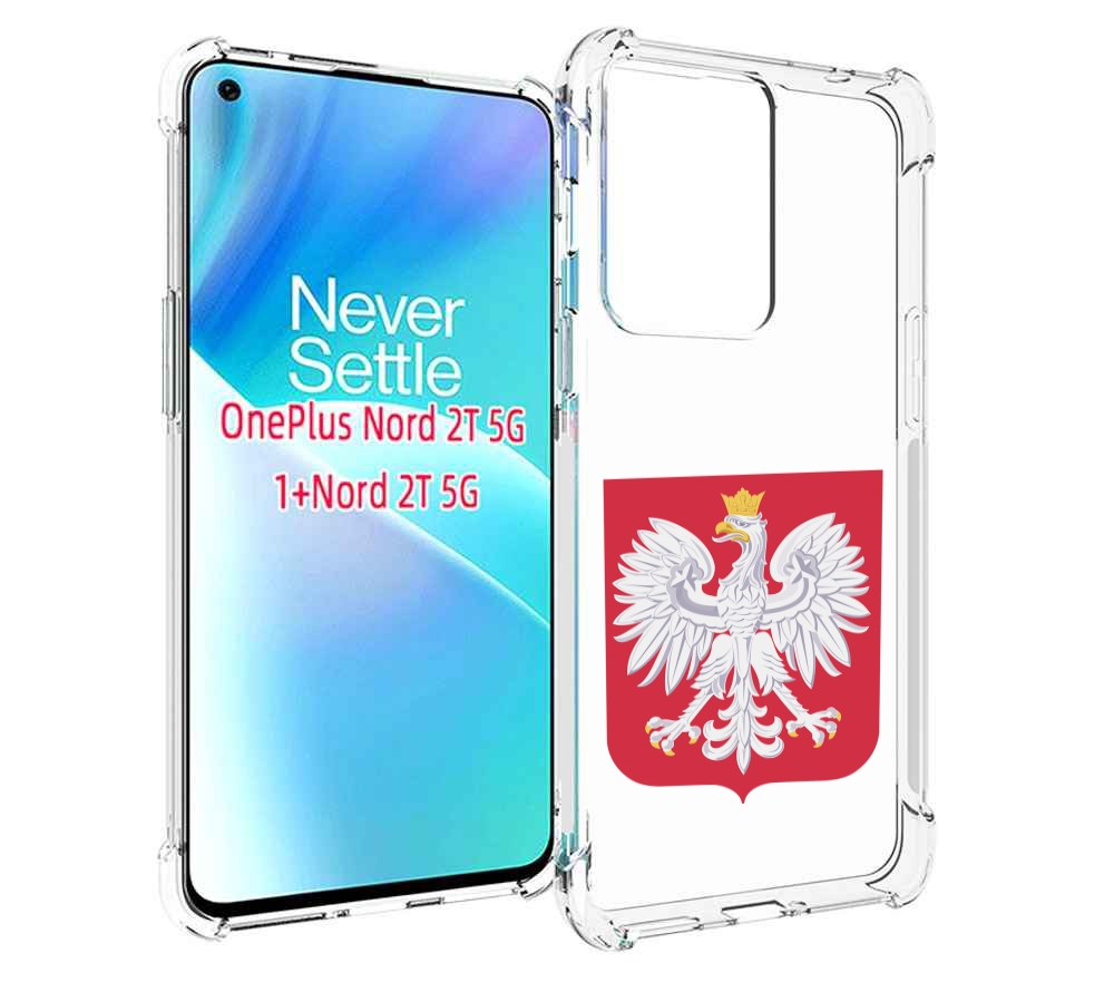 

Чехол MyPads герб-польши для OnePlus Nord 2T, Прозрачный, Tocco