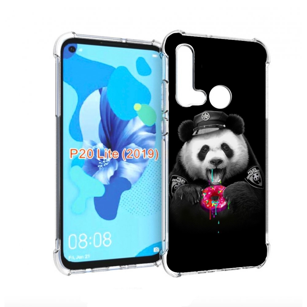 

Чехол бампер MyPads Панда-с-пончиком для Huawei P20 Lite (2019), Прозрачный, Tocco