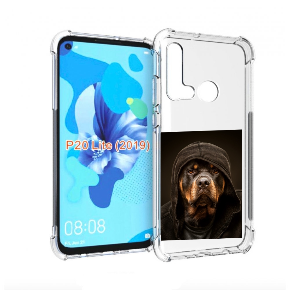

Чехол бампер MyPads Пес-барбос для Huawei P20 Lite (2019), Прозрачный, Tocco