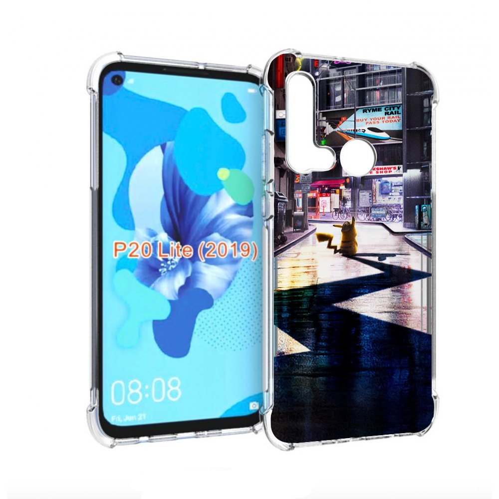 

Чехол бампер MyPads Пикачу-в-городе для Huawei P20 Lite (2019), Прозрачный, Tocco