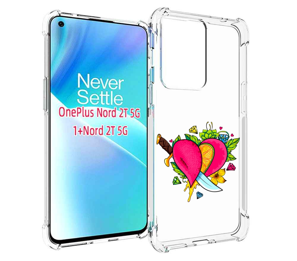 

Чехол MyPads Фруктовое сердце для OnePlus Nord 2T, Прозрачный, Tocco