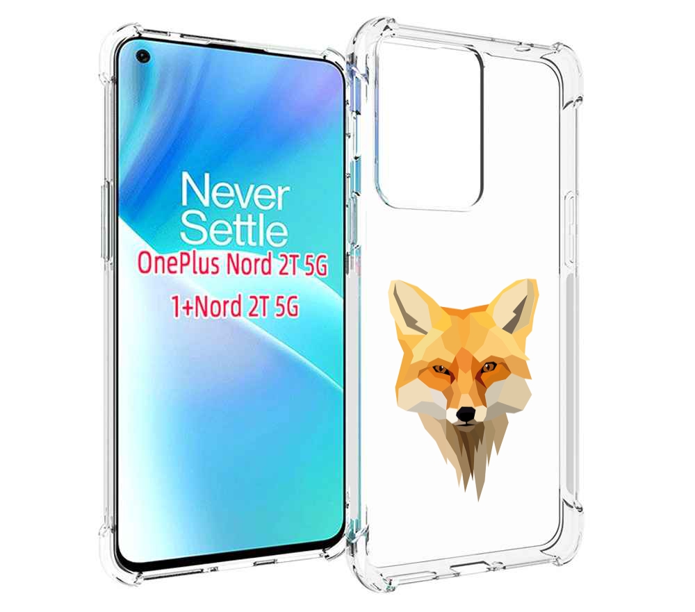 

Чехол MyPads голова-лисы для OnePlus Nord 2T, Прозрачный, Tocco