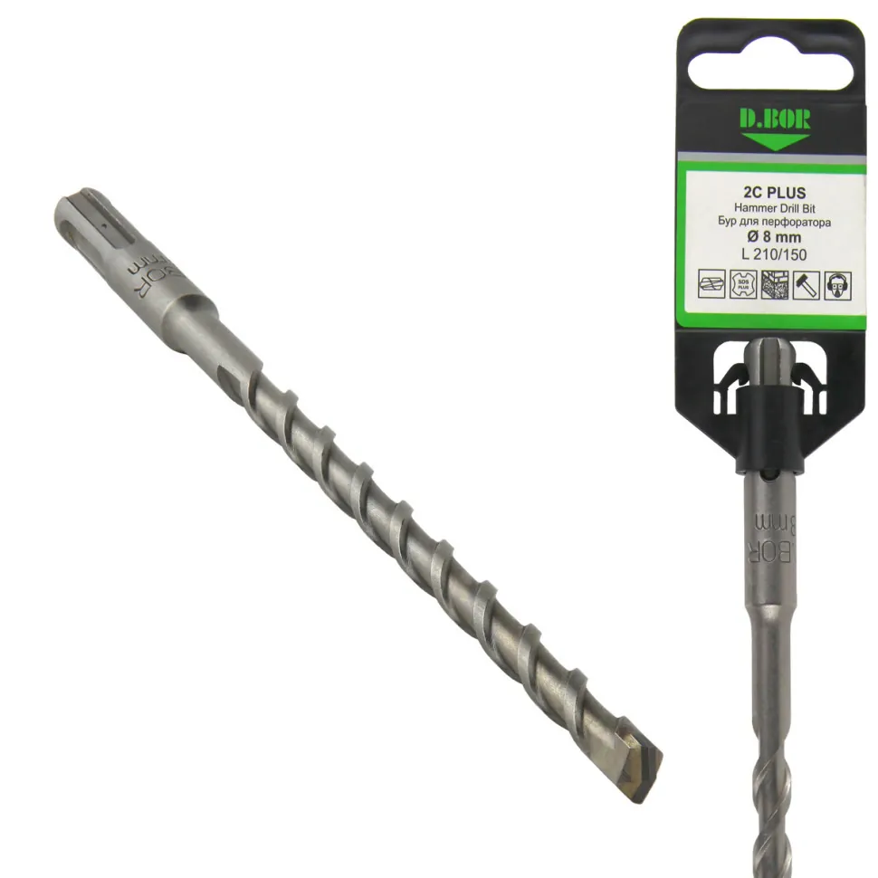 

Бур D.BOR Бур SDS-plus 2C PLUS 8*150/210, 2-cutting (арт. 2PD08L0210) "D.BOR", Бур SDS-plus 2C PLUS 8*150/210, 2-cutting (арт. 2PD08L0210) "D.BOR"