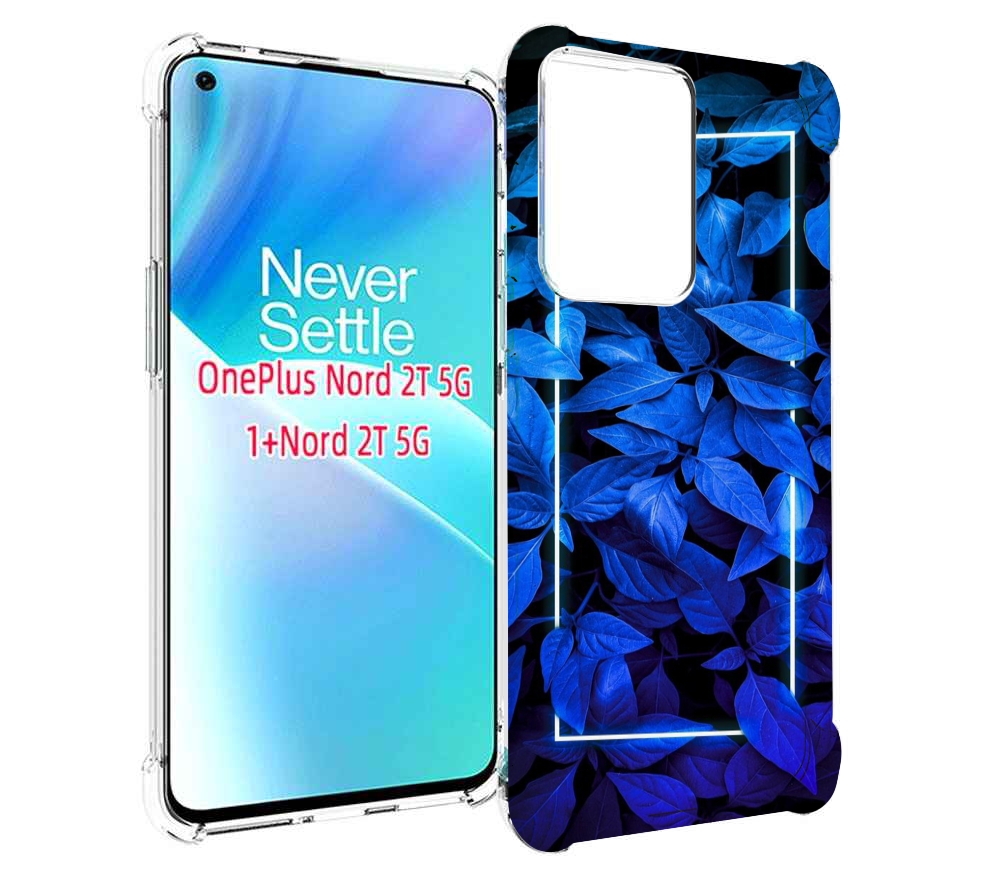 

Чехол MyPads голубые цветочки неон для OnePlus Nord 2T, Прозрачный, Tocco