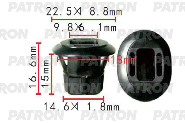 

Клипса Автомобильная PATRON P371473