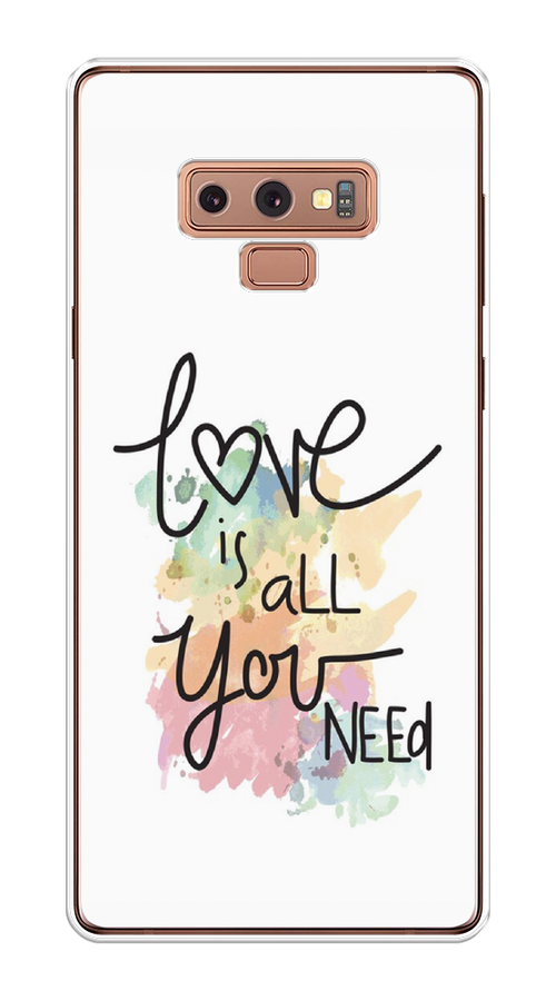 

Чехол на Samsung Galaxy Note 9 "Love is all you need", Белый;черный;зеленый, 26350-1