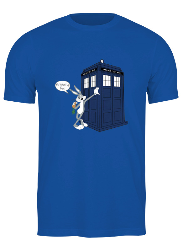 

Футболка женская Printio What's up, doc синяя 2XL, Синий, What's up, doc