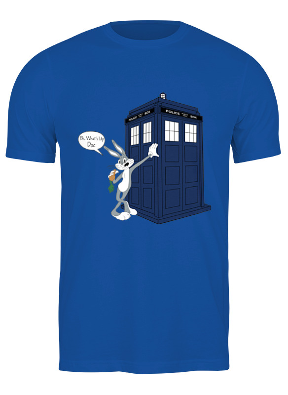 

Футболка мужская Printio What's up, doc синий 2XL, What's up, doc