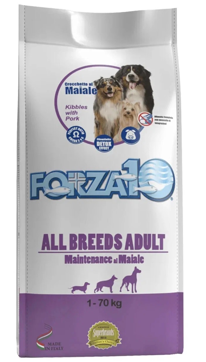 Сухой корм Forza10 All Breeds Adult Maintenance Maiale для собак диетическая Свинина 2 кг