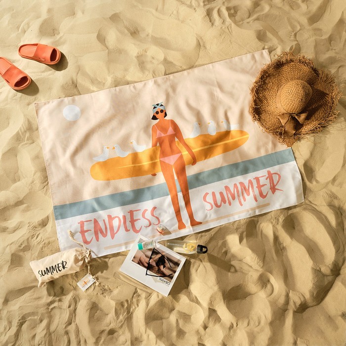 

Полотенце пляжное Этель Endless summer 96х146 см, 100% хлопок