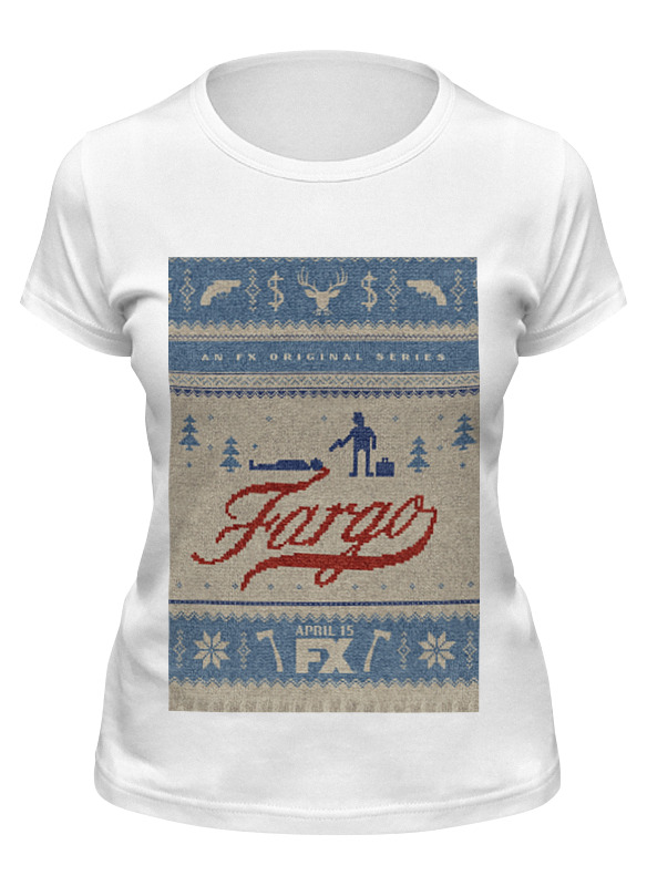 

Футболка женская Printio Фарго / fargo белая 2XL, Белый, Фарго / fargo
