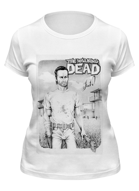 

Футболка женская Printio The walking dead белая 2XL, Белый, The walking dead