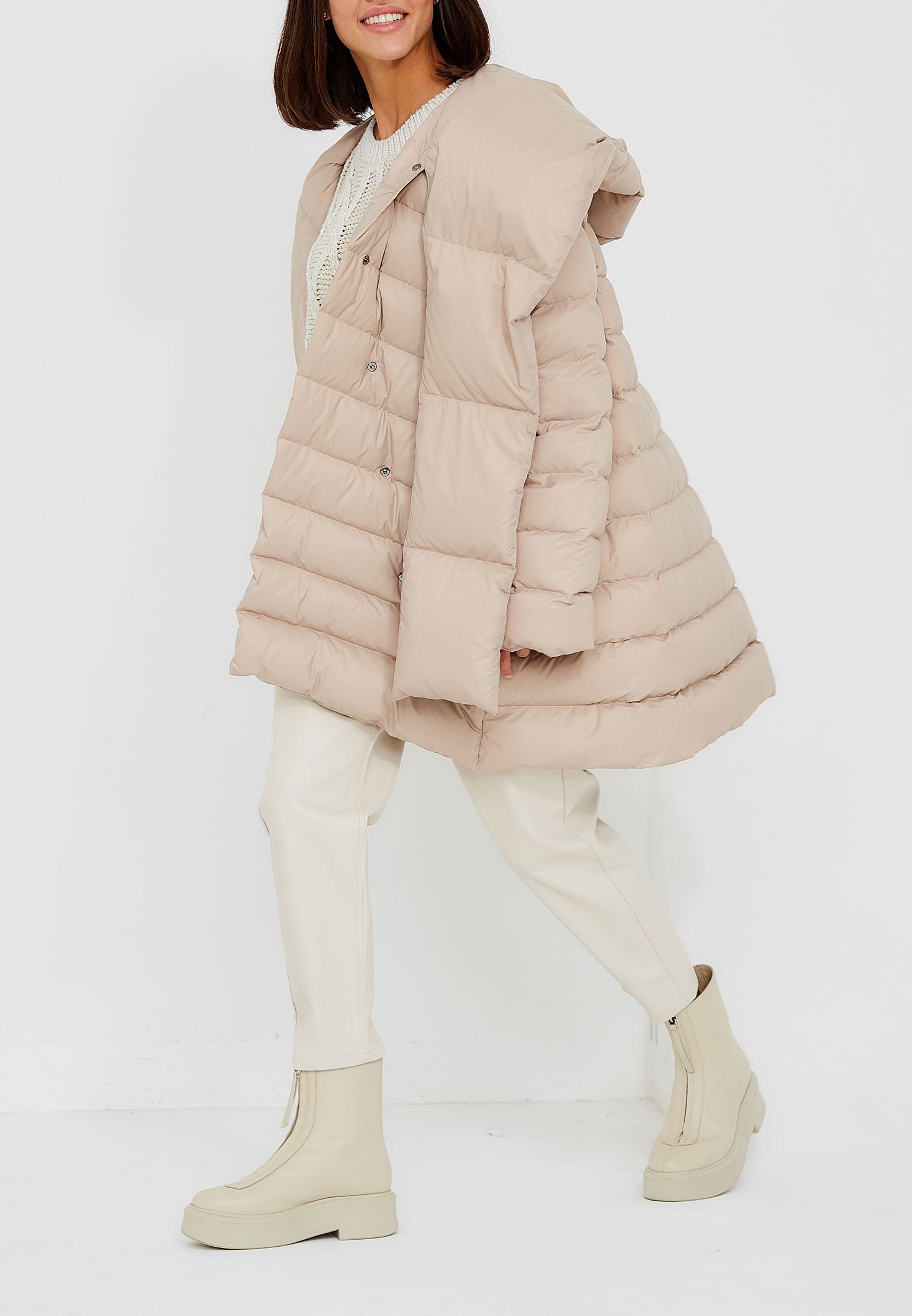 Куртка женская LANAII 136171 бежевая 46 IT