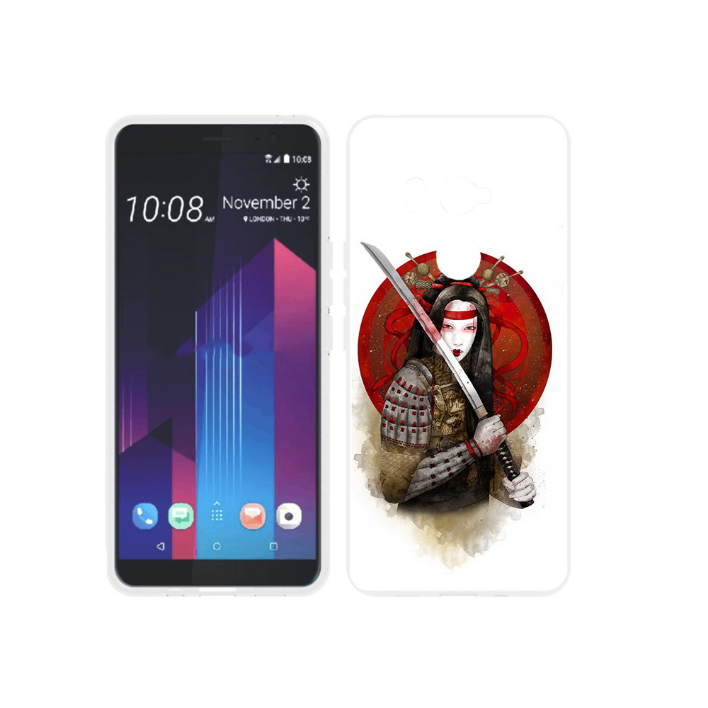 

Чехол MyPads Tocco для HTC U11 EYEs рисованная девушка с катаной, Прозрачный, Tocco