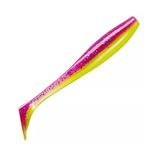 

Приманка Narval Choppy Tail 8cm #007 6шт., Розовый;желтый, Choppy