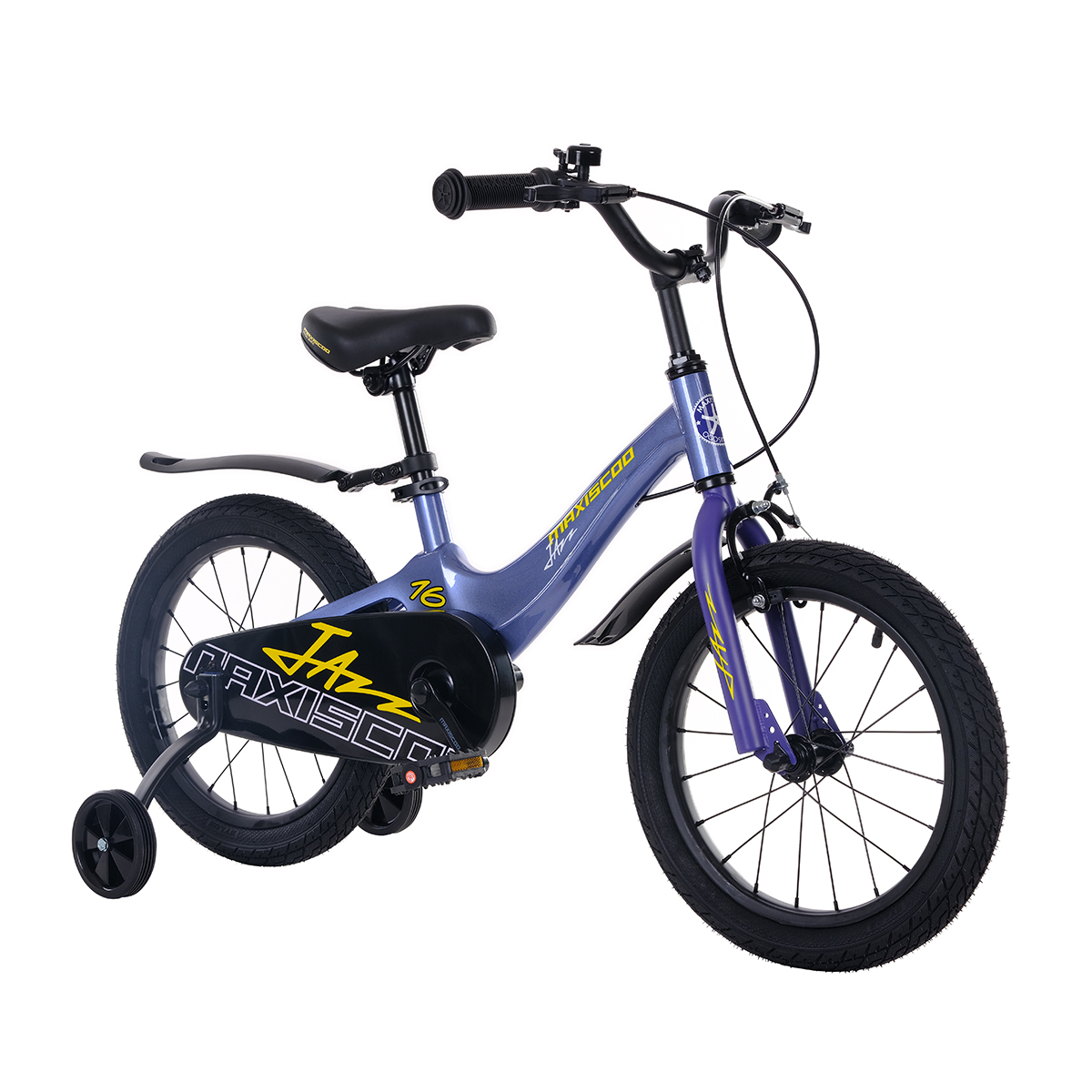 Детский велосипед MAXISCOO Jazz 16 Стандарт Плюс 2024 синий карбон