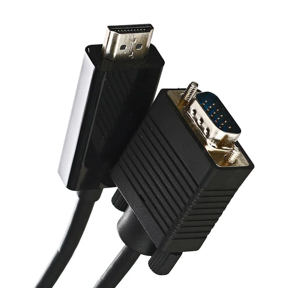 

Кабель-переходник HDMI --> VGA_M/M 1,8м Telecom <TA670-1.8M>, Черный