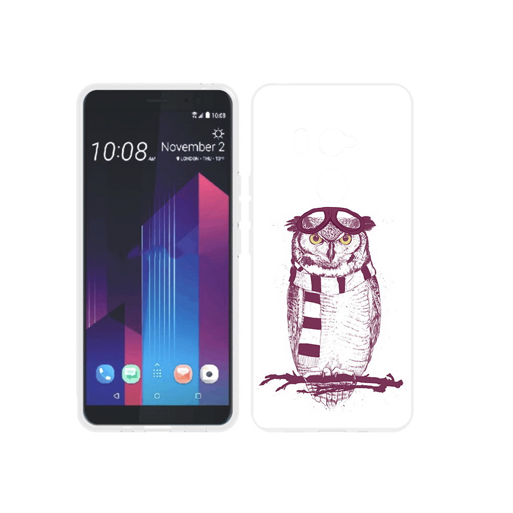 

Чехол MyPads Tocco для HTC U11 EYEs сова-летчик, Прозрачный, Tocco
