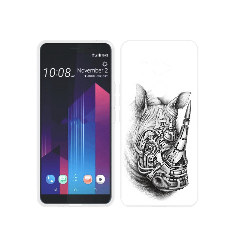 

Чехол MyPads Tocco для HTC U11 EYEs стальной носорог, Прозрачный, Tocco