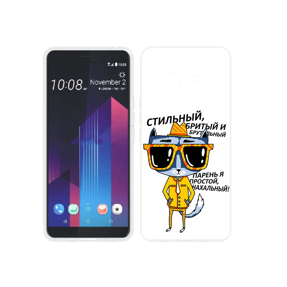 

Чехол MyPads Tocco для HTC U11 EYEs стильный кот, Прозрачный, Tocco