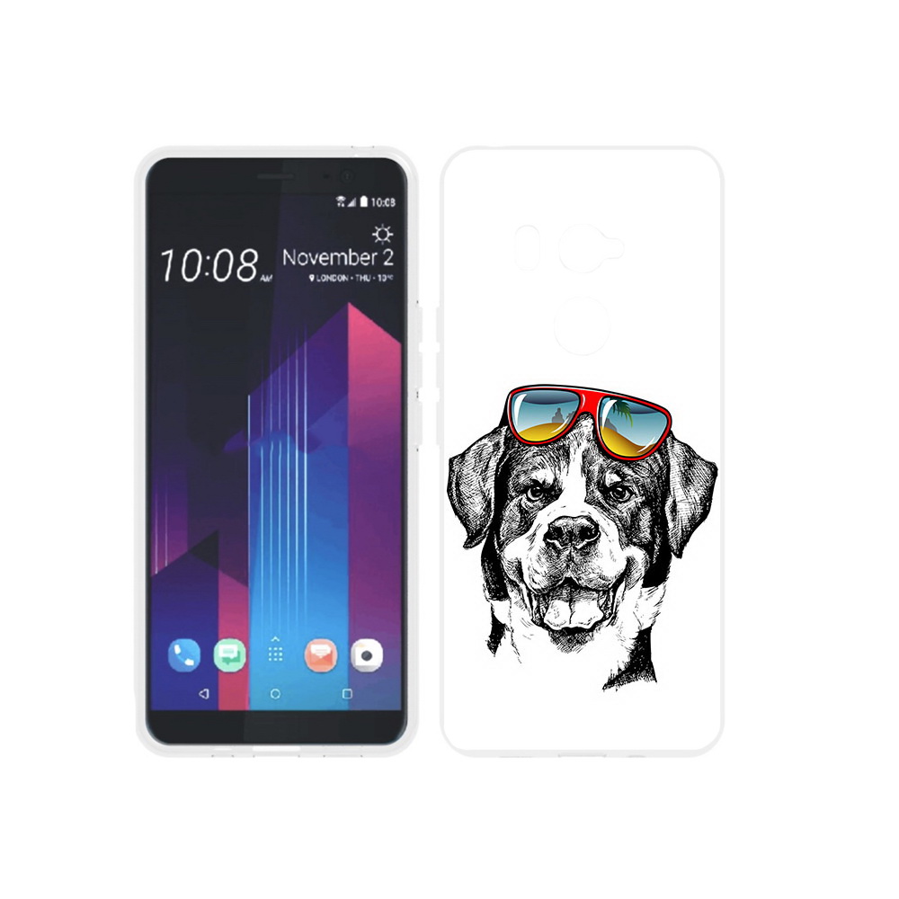 

Чехол MyPads Tocco для HTC U11 EYEs счастливая собака, Прозрачный, Tocco
