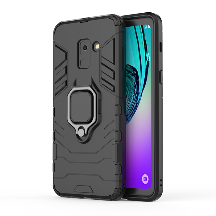 

Противоударный чехол Panther Case для Samsung Galaxy A8 (2018) с кольцом, черный, Panther Case