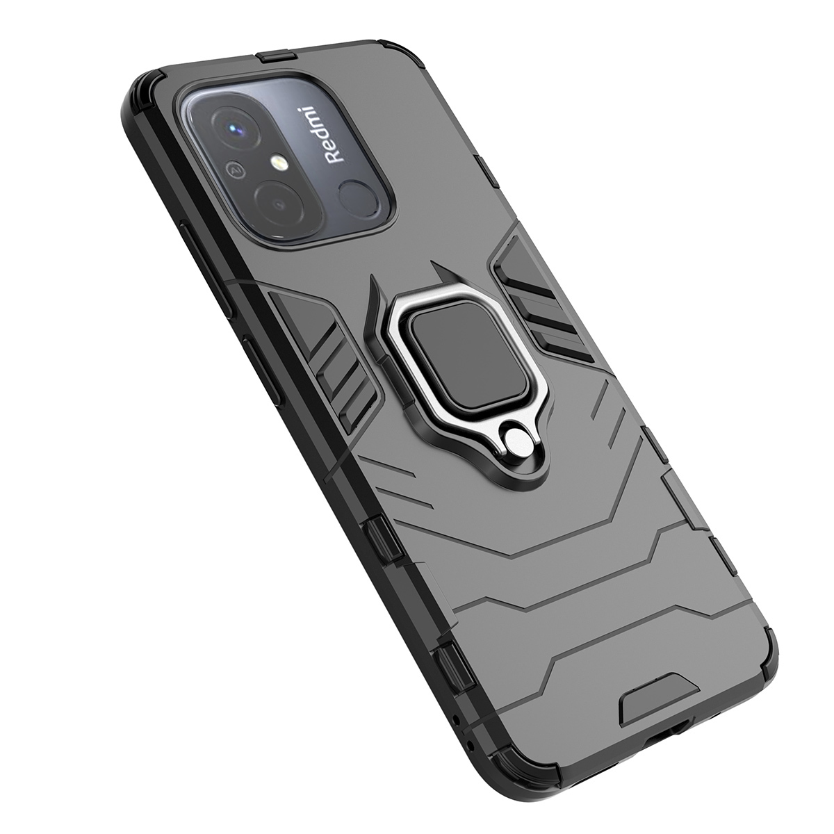 

Противоударный чехол Panther Case для Xiaomi Redmi 12C с кольцом, красный, Panther Case