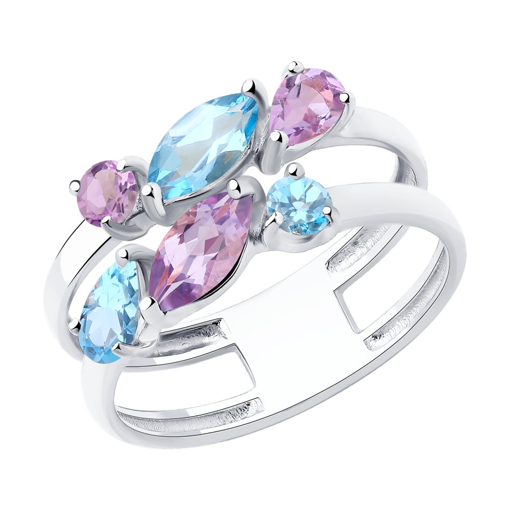 

Кольцо из серебра с топазом р. 19,5 Diamant 94-310-00430-1, 94-310-00430-1