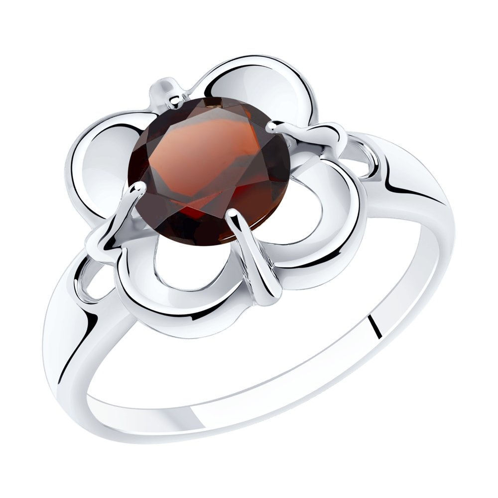 

Кольцо из серебра с гранатом р. 19,5 Diamant 94-310-00713-2, 94-310-00713-2