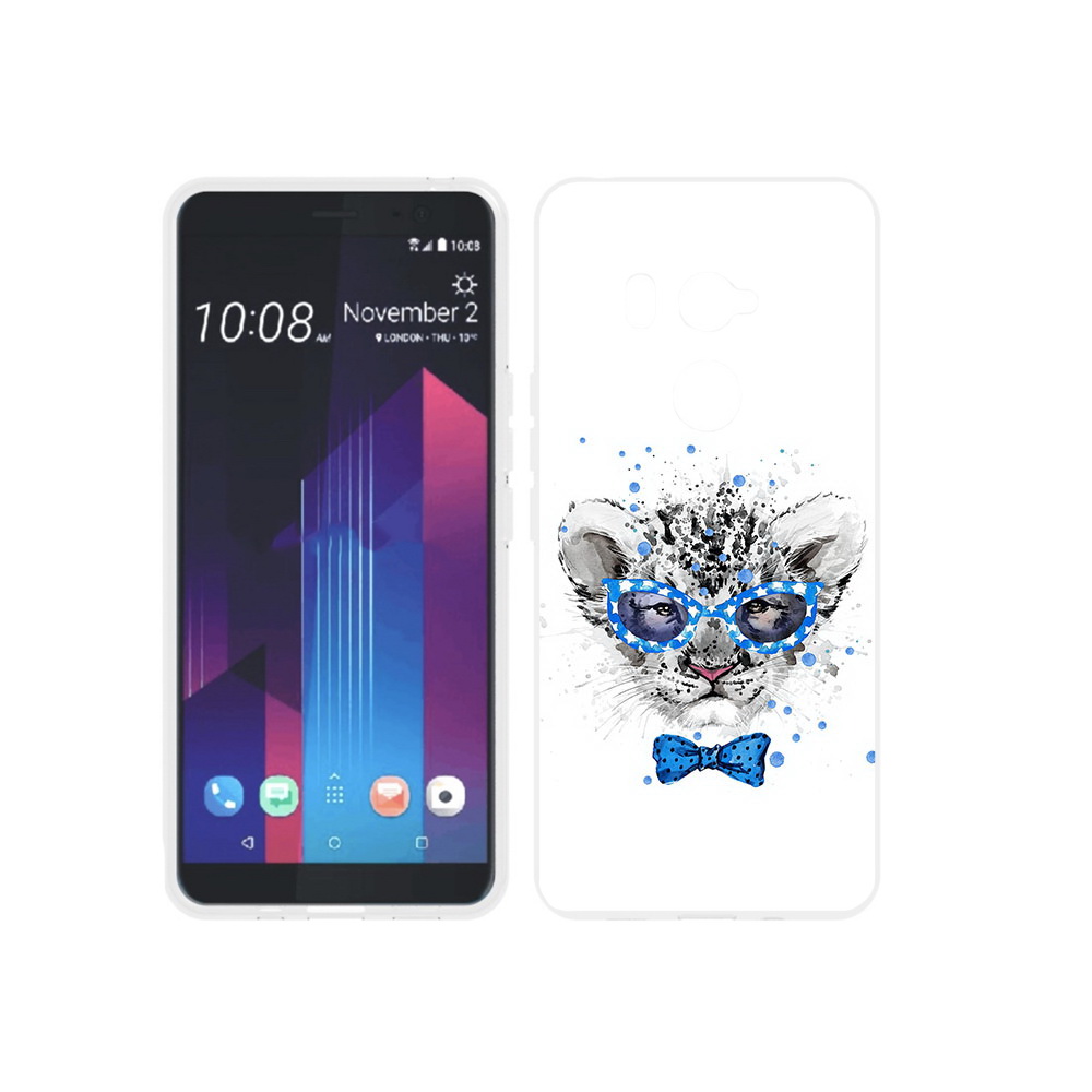 

Чехол MyPads Tocco для HTC U11 EYEs тигренок с бабочкой, Прозрачный, Tocco